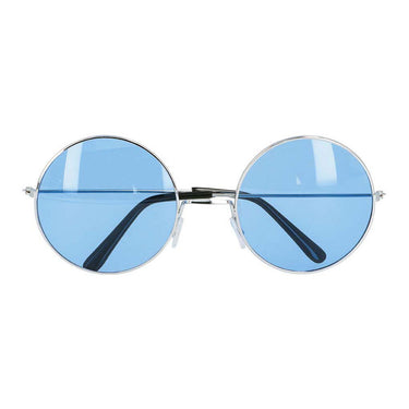 Boland partybril hippie xl blauw