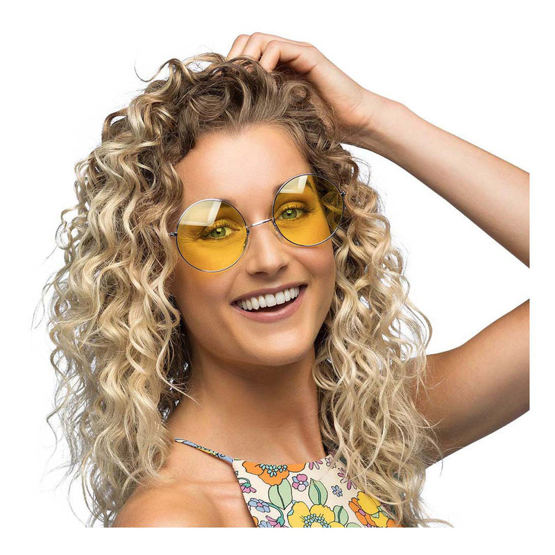 Load image into Gallery viewer, Boland partybril hippie xl geel
