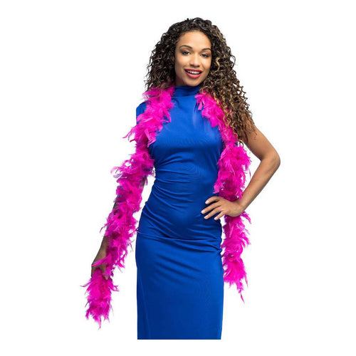 Boland boa fuchsia roze 180cm