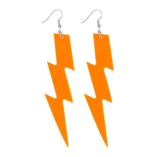 Boland oorbellen flash neon oranje