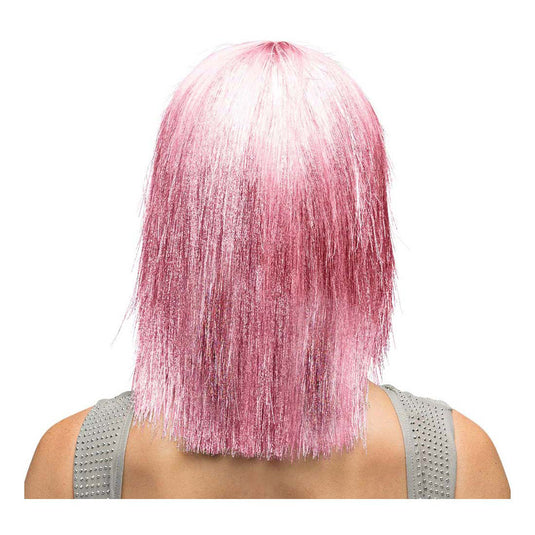 Boland pruik crazy roze