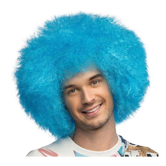 Boland pruik sugar neon blauw