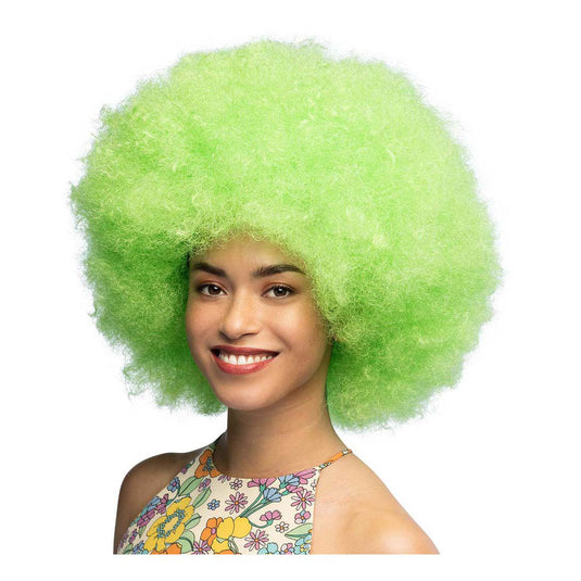 Boland pruik sugar neon groen