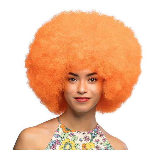 Boland pruik sugar neon oranje