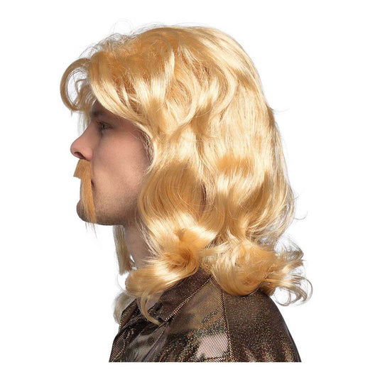 Boland pruik barry met snor