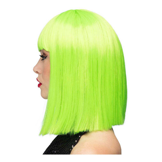 Boland pruik dance neon groen