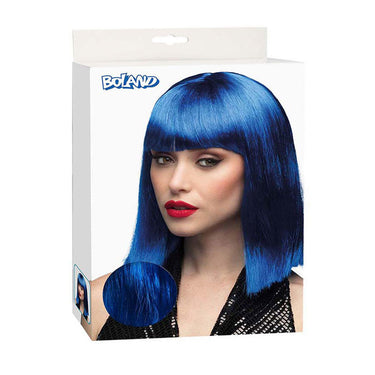 Boland pruik dance blauw