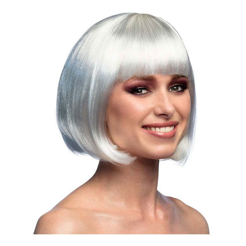 Boland pruik cabaret wit