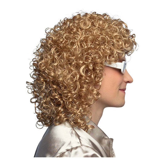 Boland pruik met bril