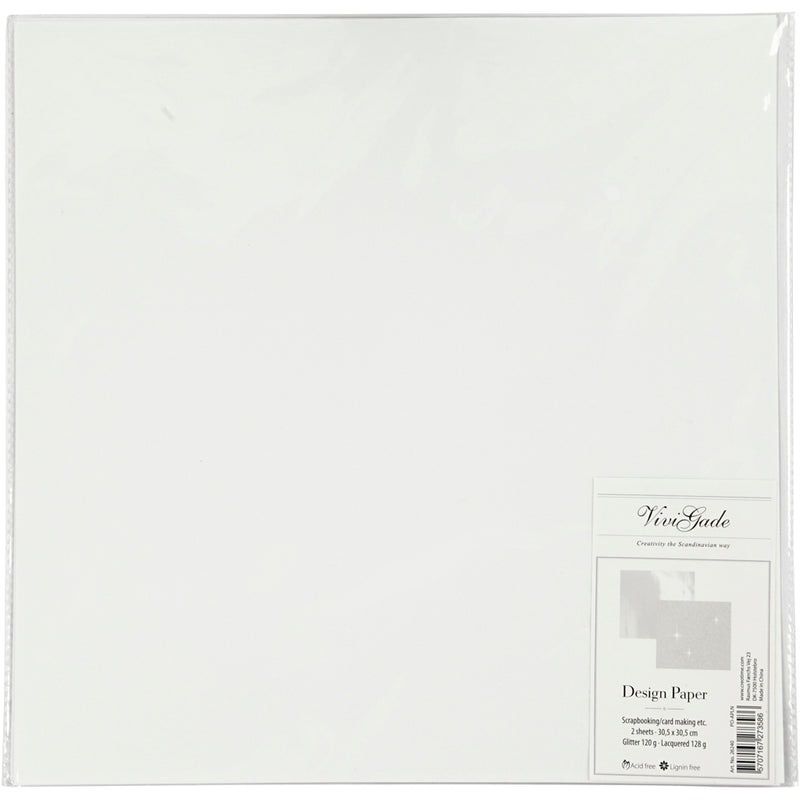 Afbeelding laden in galerijviewer, Https: www.cchobby.nl design-papier-vel-30-5x30-5-cm-120-128-gr-wit-2-vel-1-doos
