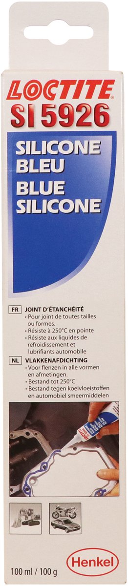 Loctite vlakkenafdichting 5926 siliconen 40 ml zilvergrijs