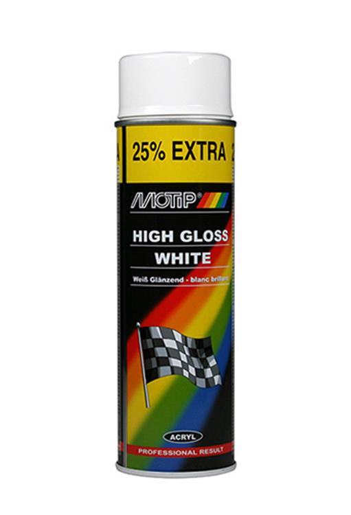 Wit glans, bus 500 ml. Motip