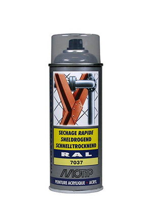 Motip 1051628 - ind. ral 7037 stof grijs spuitbus 400 ml | 1 stuks