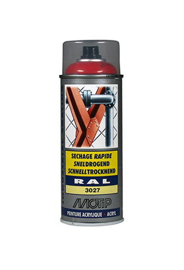 Motip 1051679 - ind. ral 3027 frambozenrood spuitbus 400 ml | 1 stuks