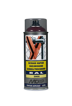Motip 1051686 - ind. ral 3005 wijnrood spuitbus 400 ml | 1 stuks