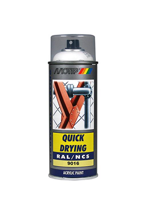 Motip 1051641 - ind. ral 9016 verkeers wit spuitbus 400 ml | 1 stuks