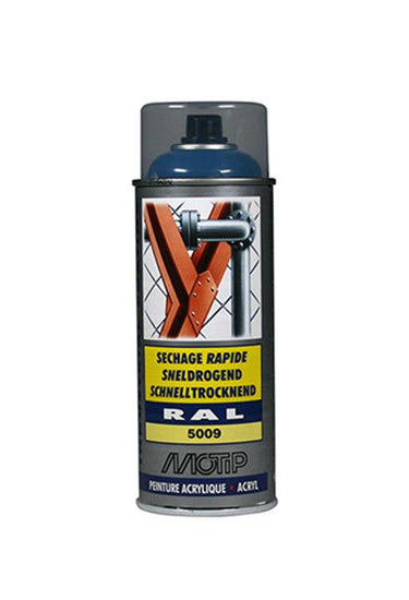 Motip 1051713 - ind. ral 5009 azuurblauw spuitbus 400 ml | 1 stuks