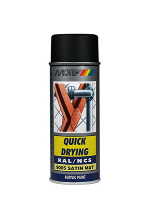 Motip 1051738 - ind. ral 9005 diep zwart zg spuitbus 400 ml | 1 stuks