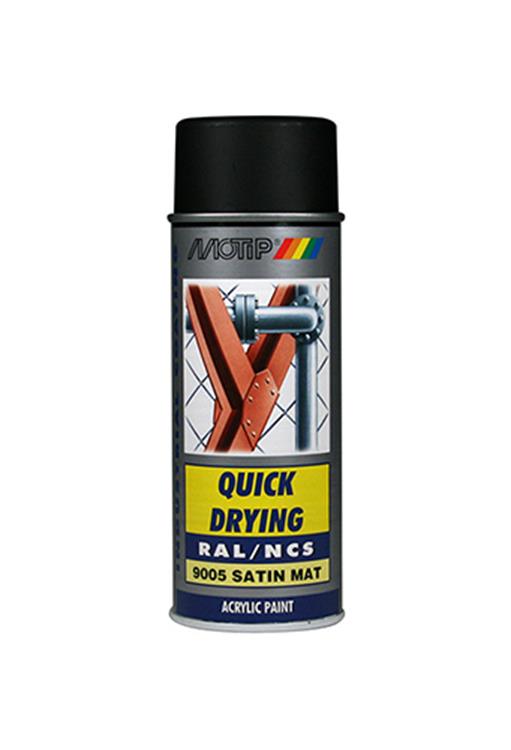 Motip 1051738 - ind. ral 9005 diep zwart zg spuitbus 400 ml | 1 stuks