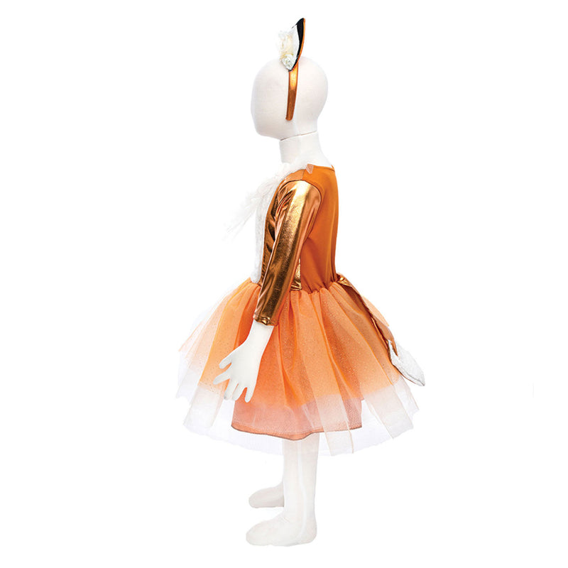 Load image into Gallery viewer, Great pretenders verkleedjurk en haarstuk vos, 3-4 jaar
