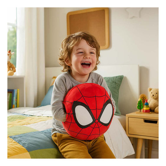 Noxxiez handwarmer knuffelkussen spiderman