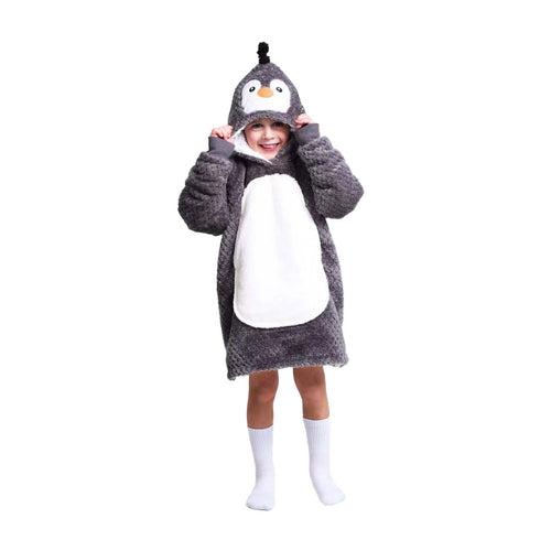 Noxxiez knuffel hoodie small trui pinguin, 3-6 jaar