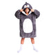 Noxxiez knuffel hoodie medium trui pinguin, tot 160cm