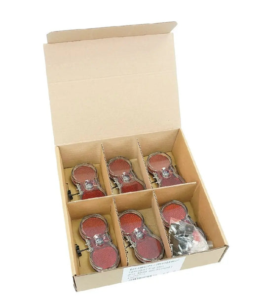 Busch muller busch müller dynamo tail light toplight flat plus (workshop packaging with 6 pieces) red clear