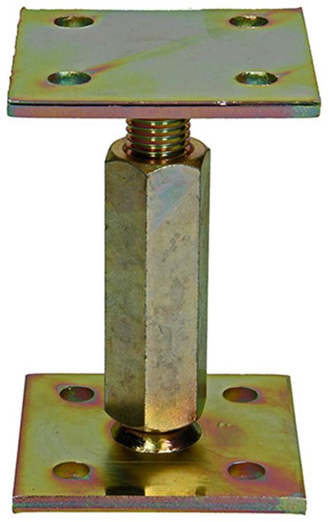 Load image into Gallery viewer, 1056487 - paalhouder in hoogte verstelb.90 x 90 hoogte 100 - 170mm | 2 stuks
