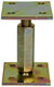 1056487 - paalhouder in hoogte verstelb.90 x 90 hoogte 100 - 170mm | 2 stuks