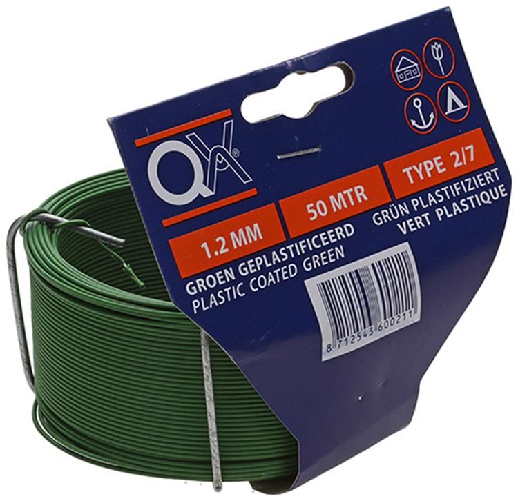 Load image into Gallery viewer, Qx 1013369 - binddraad groen plastif. 1,2mm n.2 7 | 5 stuks
