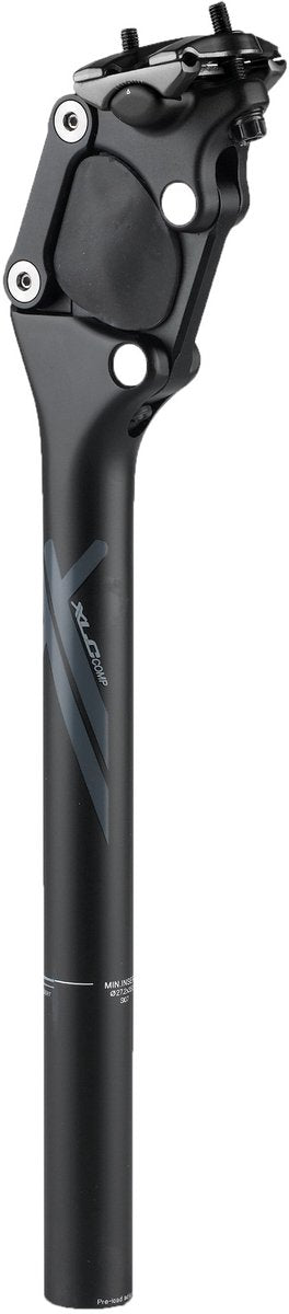 Xlc sp-s07 zadelpen - comp - verend - 31.6x350mm - aluminium - 100-120kg - zwart