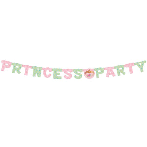 Haza witbaard letterguirlande princess party