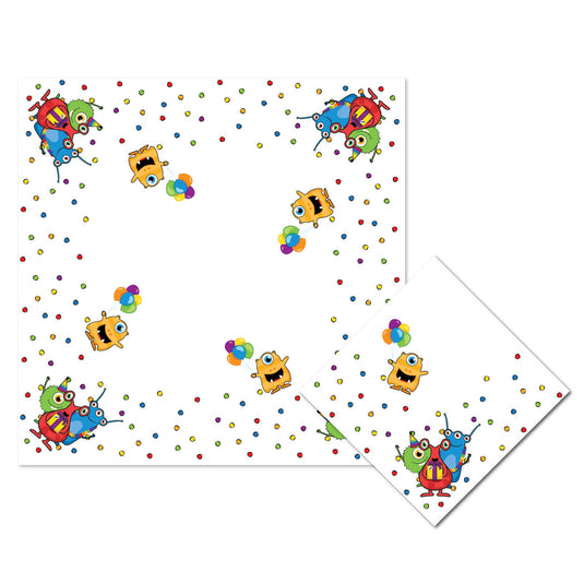 Haza witbaard servetten monster party, 20st.