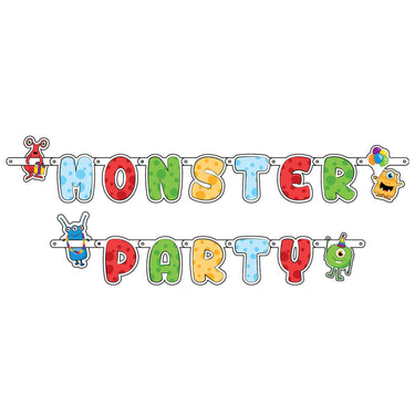 Haza witbaard letterslinger monster party