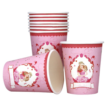 Haza witbaard bekers prinses, 8st.