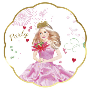 Haza witbaard uitnodigingen prinses, 6st.