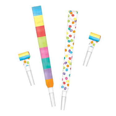 Haza witbaard roltongen confetti, 6st.