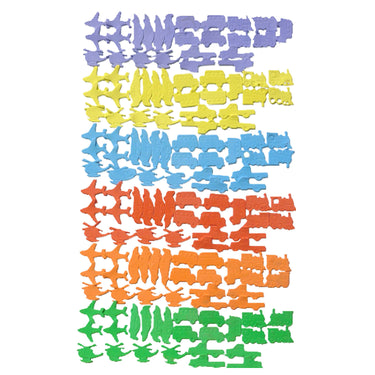 Haza witbaard foamstickers voertuigen, 72st.
