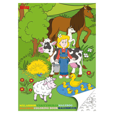 Haza witbaard kleurboek boerderij