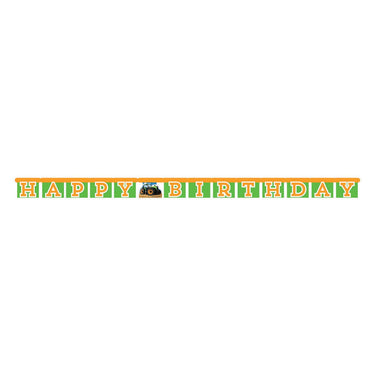 Haza witbaard tractor letterslinger happy birthday