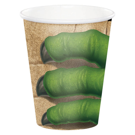 Haza witbaard dino bekers, 8st.