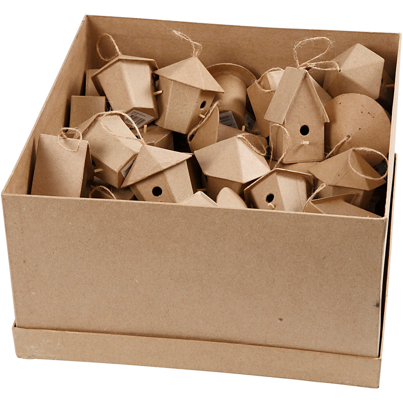 Load image into Gallery viewer, Creativ company vogelhuisjes papier-maché, 60st.
