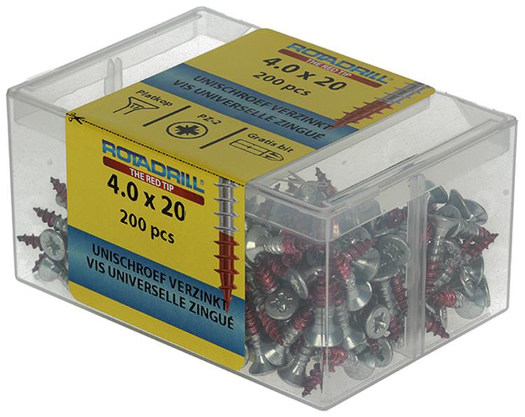 Load image into Gallery viewer, Rotadrill 1039971 - universeelschroef vkpzd vz 4.0x20mm (200) | 4 stuks
