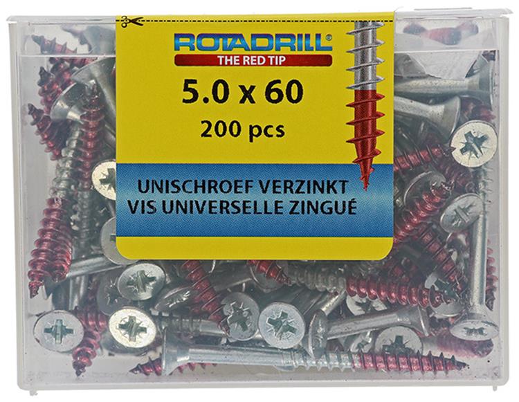 Load image into Gallery viewer, Rotadrill 1039981 - universeelschroef vkpzd vz 5.0x60mm (200) | 4 stuks
