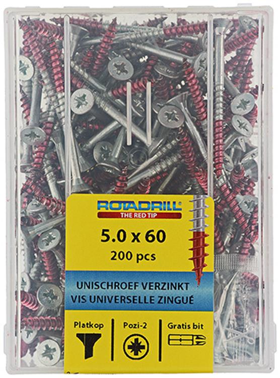 Load image into Gallery viewer, Rotadrill 1039981 - universeelschroef vkpzd vz 5.0x60mm (200) | 4 stuks
