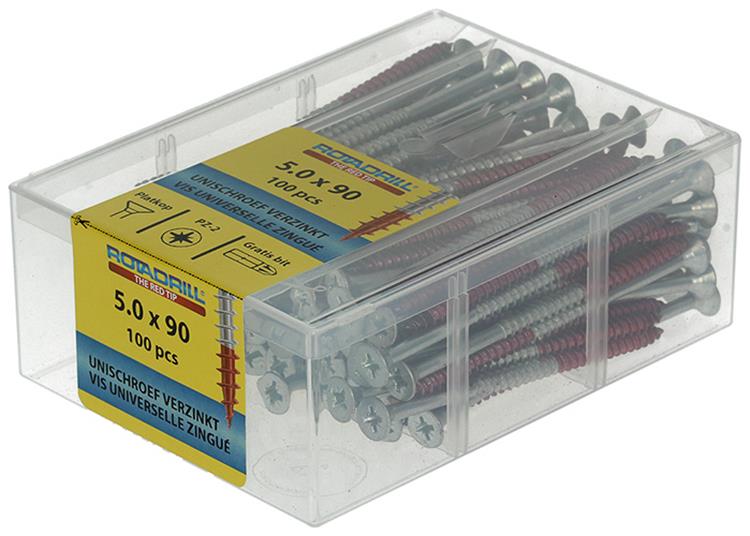 Load image into Gallery viewer, Rotadrill 1039984 - universeelschroef vkpzd vz 5.0x90mm (100) | 4 stuks
