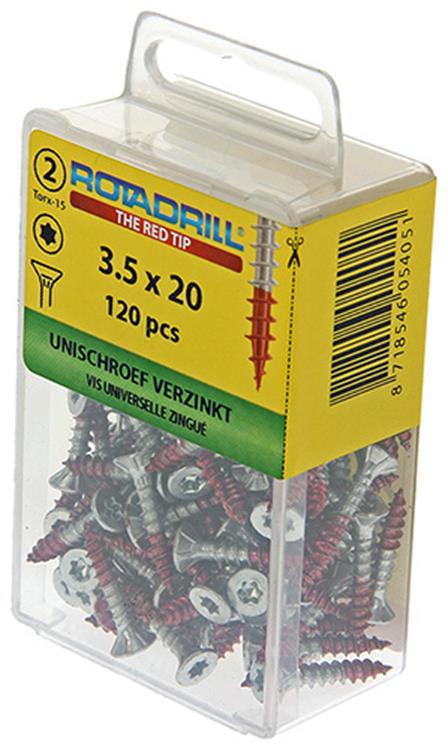 Load image into Gallery viewer, Rotadrill 1039927 - universeelschroef vktx vz 3.5x20mm (120) | 6 stuks
