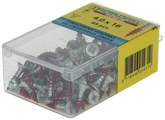 Rotadrill 1039797 - universeelschroef vk pzd vz 4.0x16mm (95) | 6 stuks