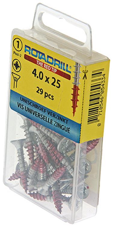Load image into Gallery viewer, Rotadrill 1039776 - universeelschroef vk pzd vz 4.0x25mm (29) | 6 stuks
